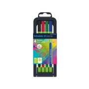 Schneider Fineliners Line Up - 4 stuks Fijne teken- of schrijfstiften gemaakt van bioplastic